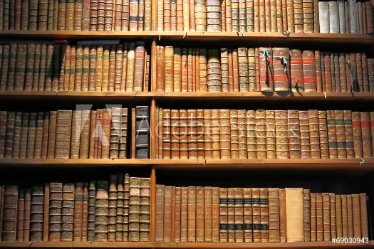 Picture of Books on library shelf